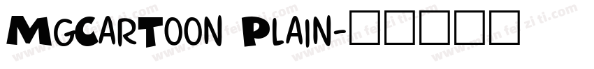 MgCarToon Plain字体转换